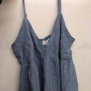 Light blue flowy tank top